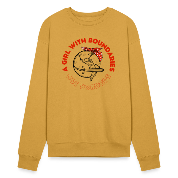 Girl with Boundaries Unisex Sweatshirt - heather mustard