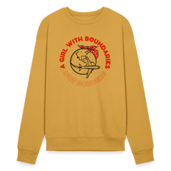 Girl with Boundaries Unisex Sweatshirt - heather mustard