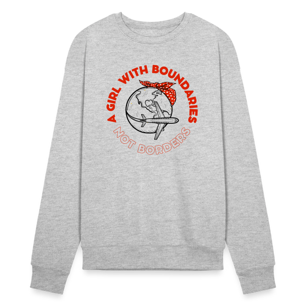 Girl with Boundaries Unisex Sweatshirt - heather gray