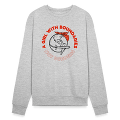 Girl with Boundaries Unisex Sweatshirt - heather gray