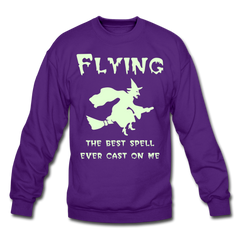 Flying Spell - Glow in the Dark Sweatshirt - purple