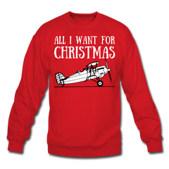 All I Want For Christmas Sweatshirt - red