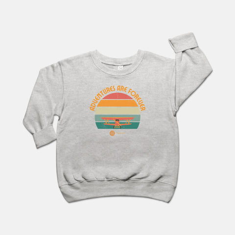 Adventures are Forever Toddler Crew Neck Sweatshirt