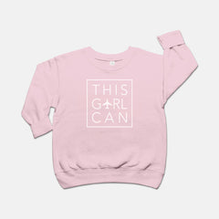 This Girl Can Toddler Crew Neck Sweatshirt