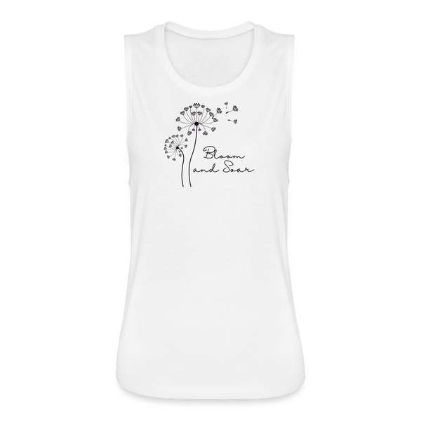 Bloom and Soar Tank - white