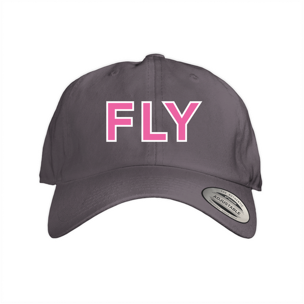 Fly Dad Cap - Pink on Dark