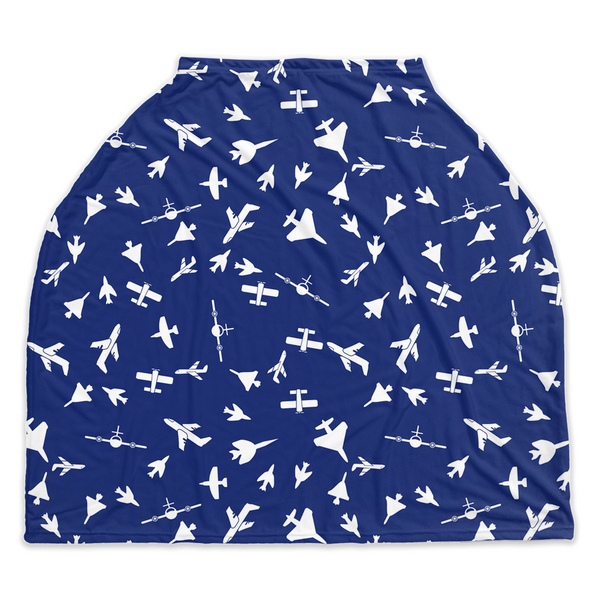 Car Seat and Nursing Cover - Soar in Navy