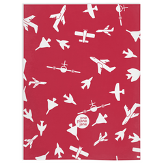 Travel Fleece Blanket - Soar in Cardinal and Plum