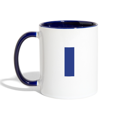 I Love My Pilot Contrast Coffee Mug - Blue - white/cobalt blue