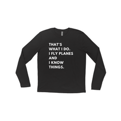 I Fly Planes - Triblend Unisex Long Sleeve Tee