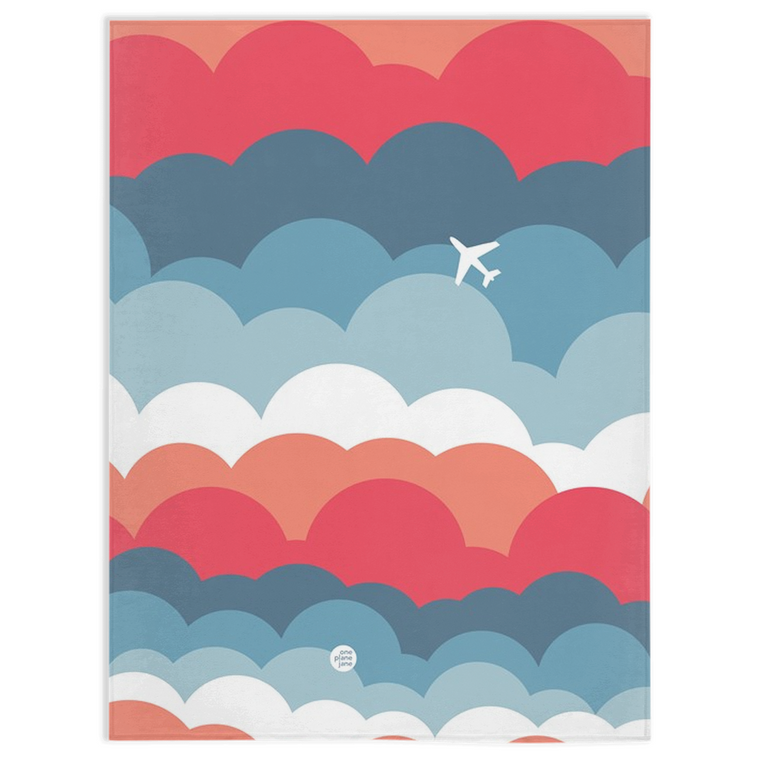 Travel Fleece Blanket - Signature Clouds
