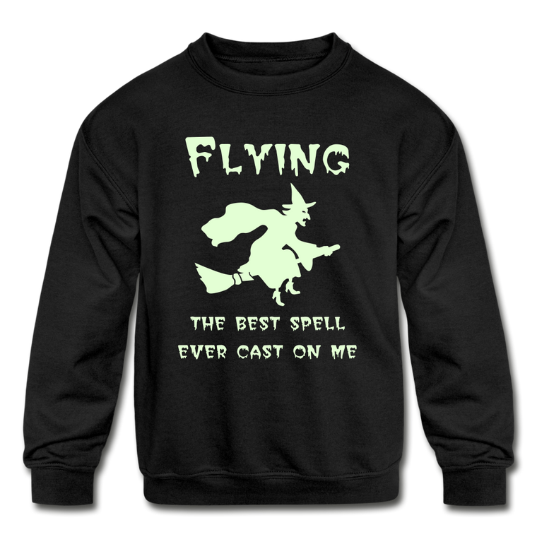 Flying Spell Kids Sweatshirt - Glow in the Dark