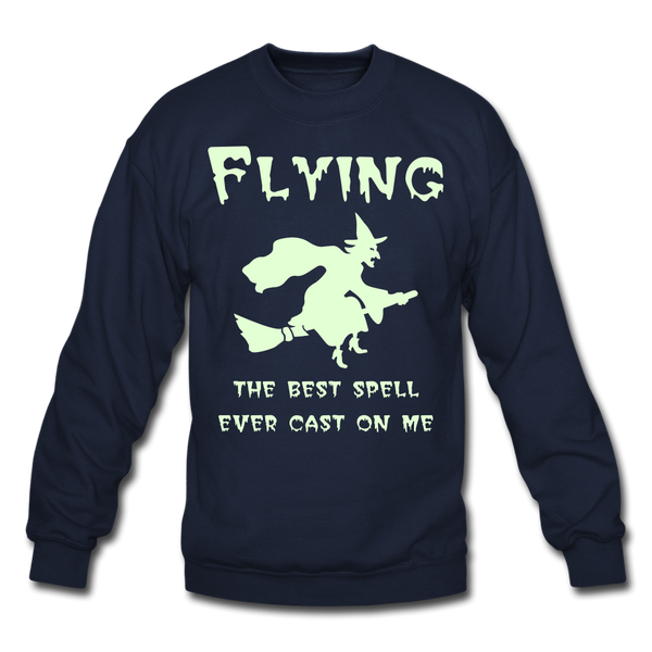 Flying Spell - Glow in the Dark Sweatshirt - navy