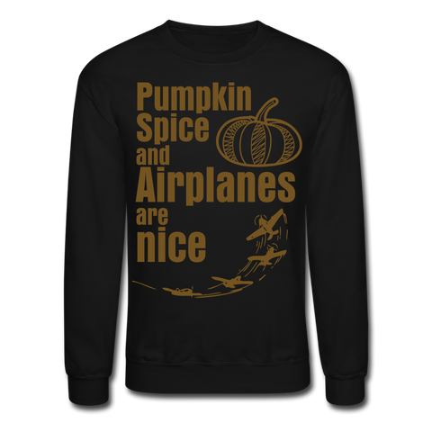Pumpkin Spice and Airplanes are Nice Sweatshirt (Glitter edition)