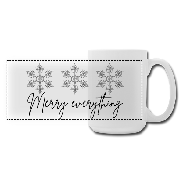 Merry Everything Mug 15 oz - white